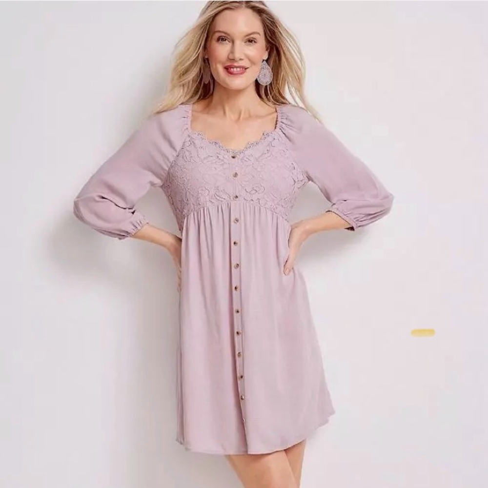 Maurice’s lilac casual dress. Size small brand new with tags.